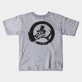 SOUL ENSO - Japanese Calligraphy SHO-DO  |  Paint Splat Kids T-Shirt